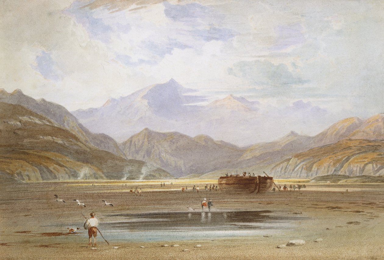Utsikt över Snowdon från Traeth Bach, Merioneth av John Varley