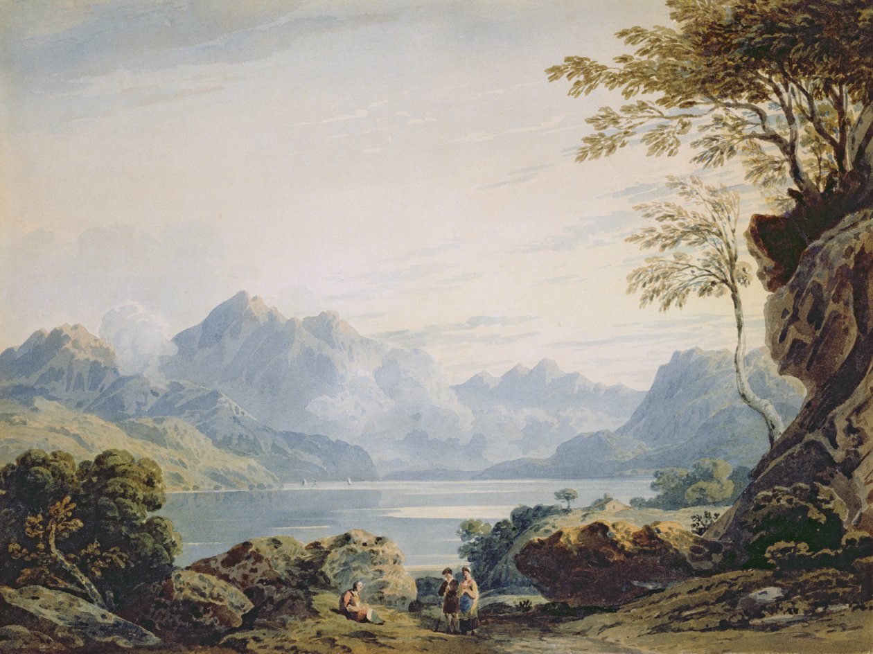Sjö i Snowdonia av John Varley