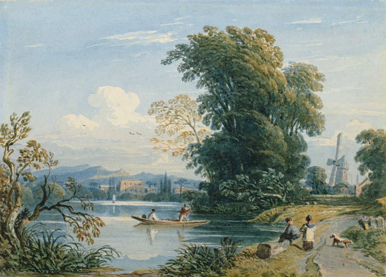 River Scene av John Varley