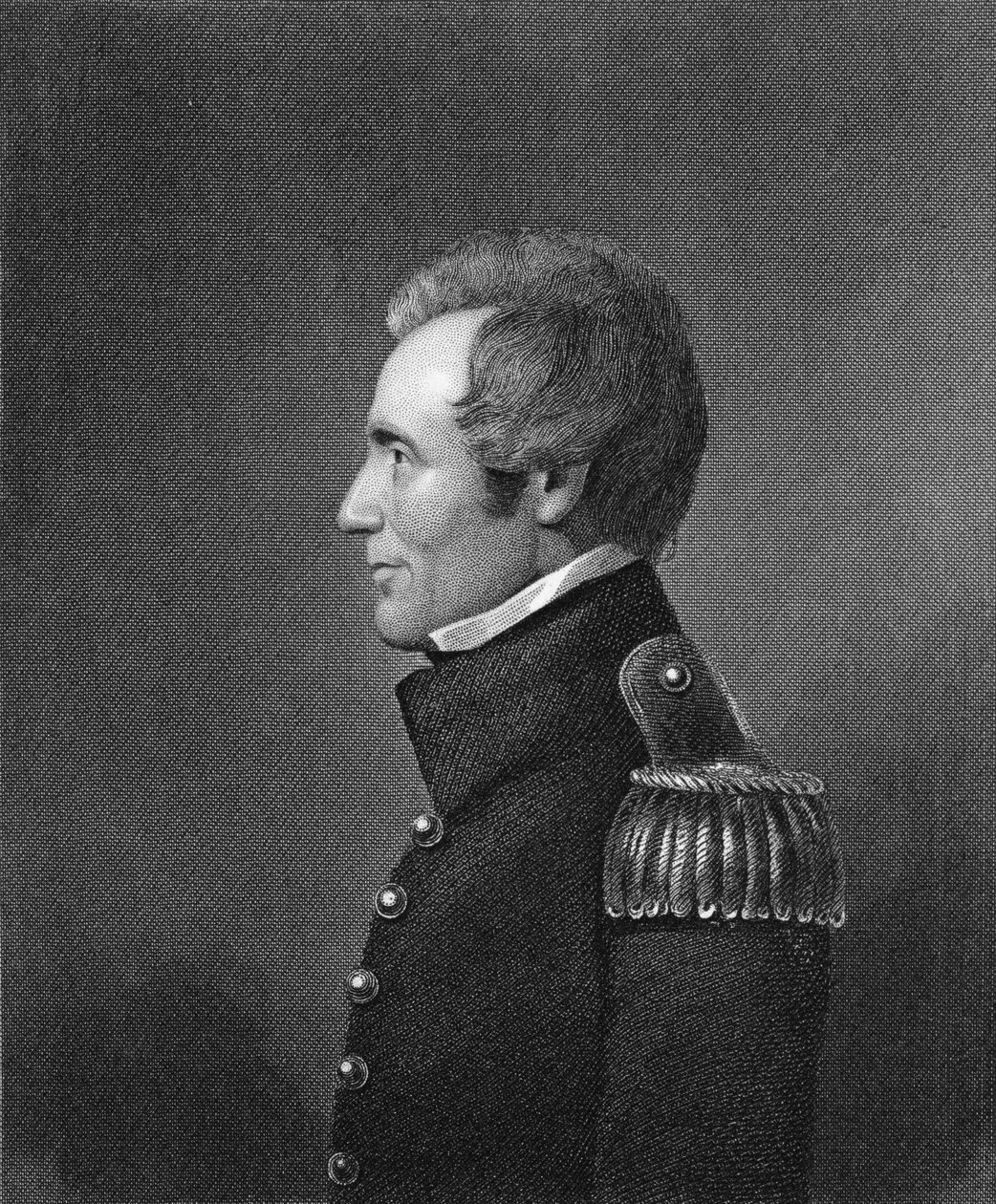 Generalmajor Edmund Pendleton Gaines (1777-1849) graverad av James Barton Longacre (1794-1869) av John Wesley Jarvis
