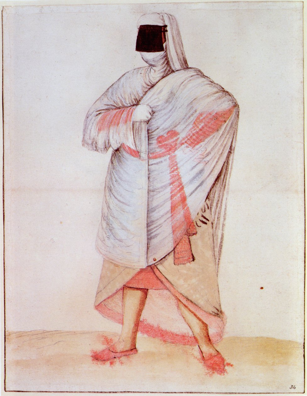 Turkisk kvinna (litografi) av John White