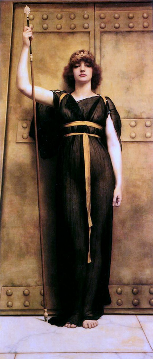 A Priestess av John William Godward