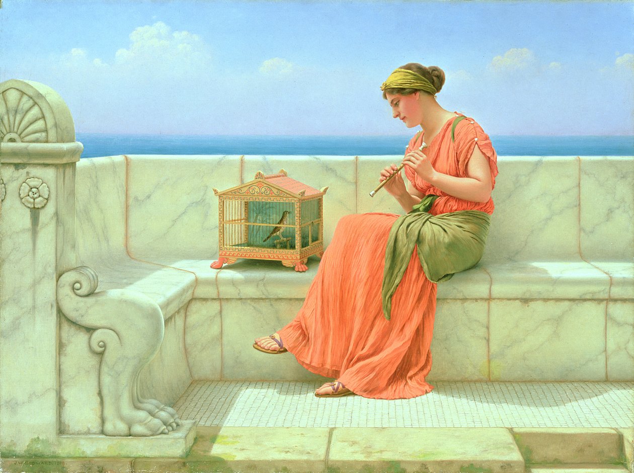 Söta ljud, 1918 av John William Godward