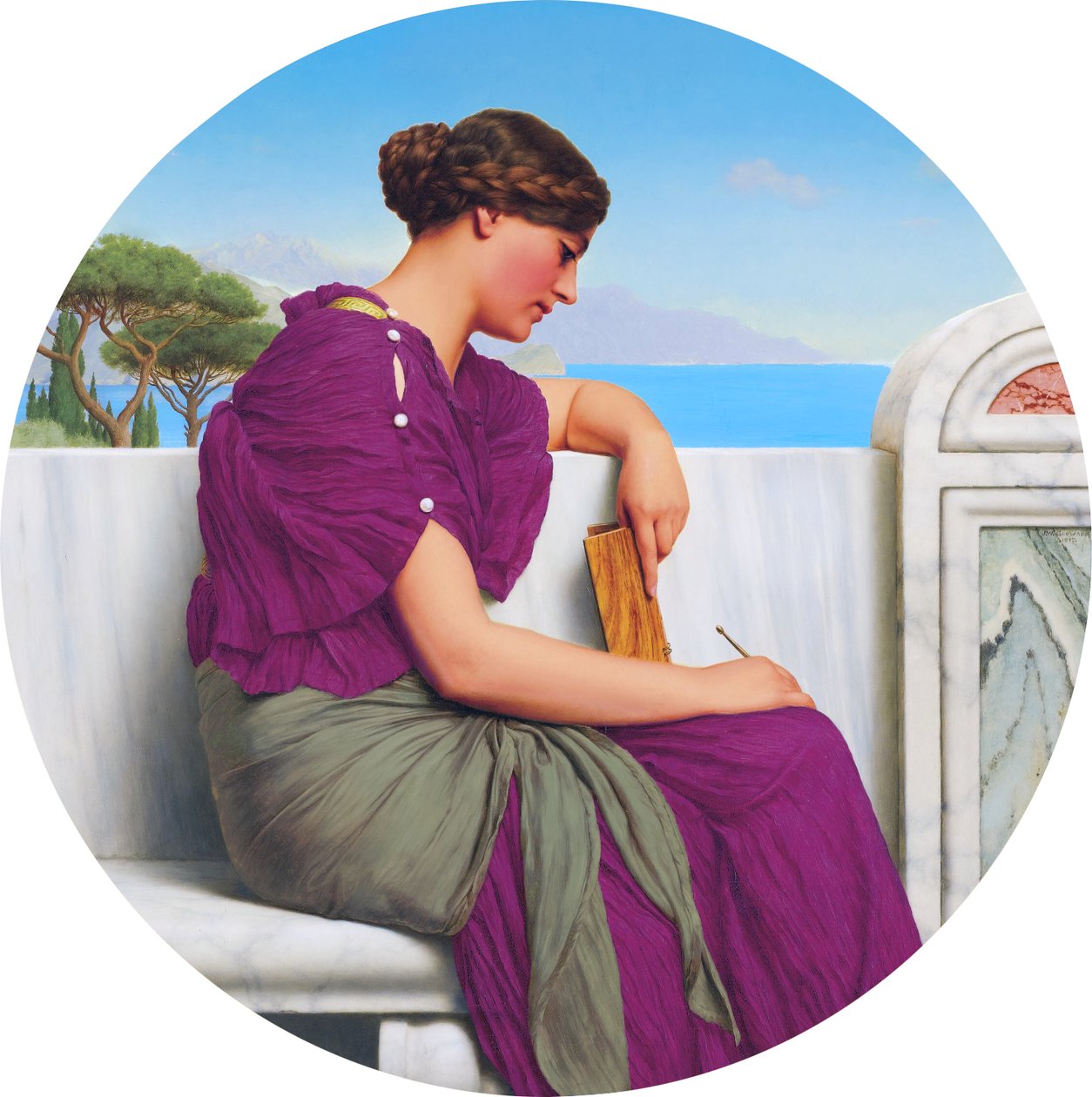 The Answer av John William Godward