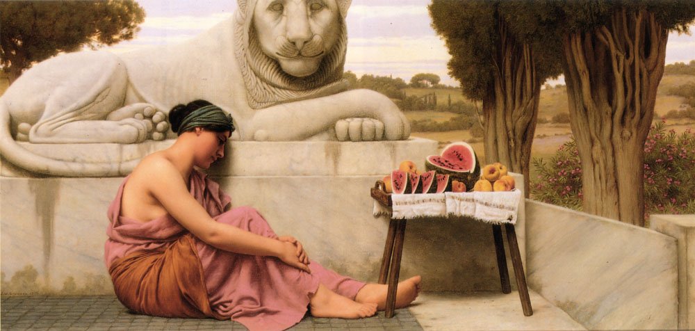 The Fruit Vendor av John William Godward