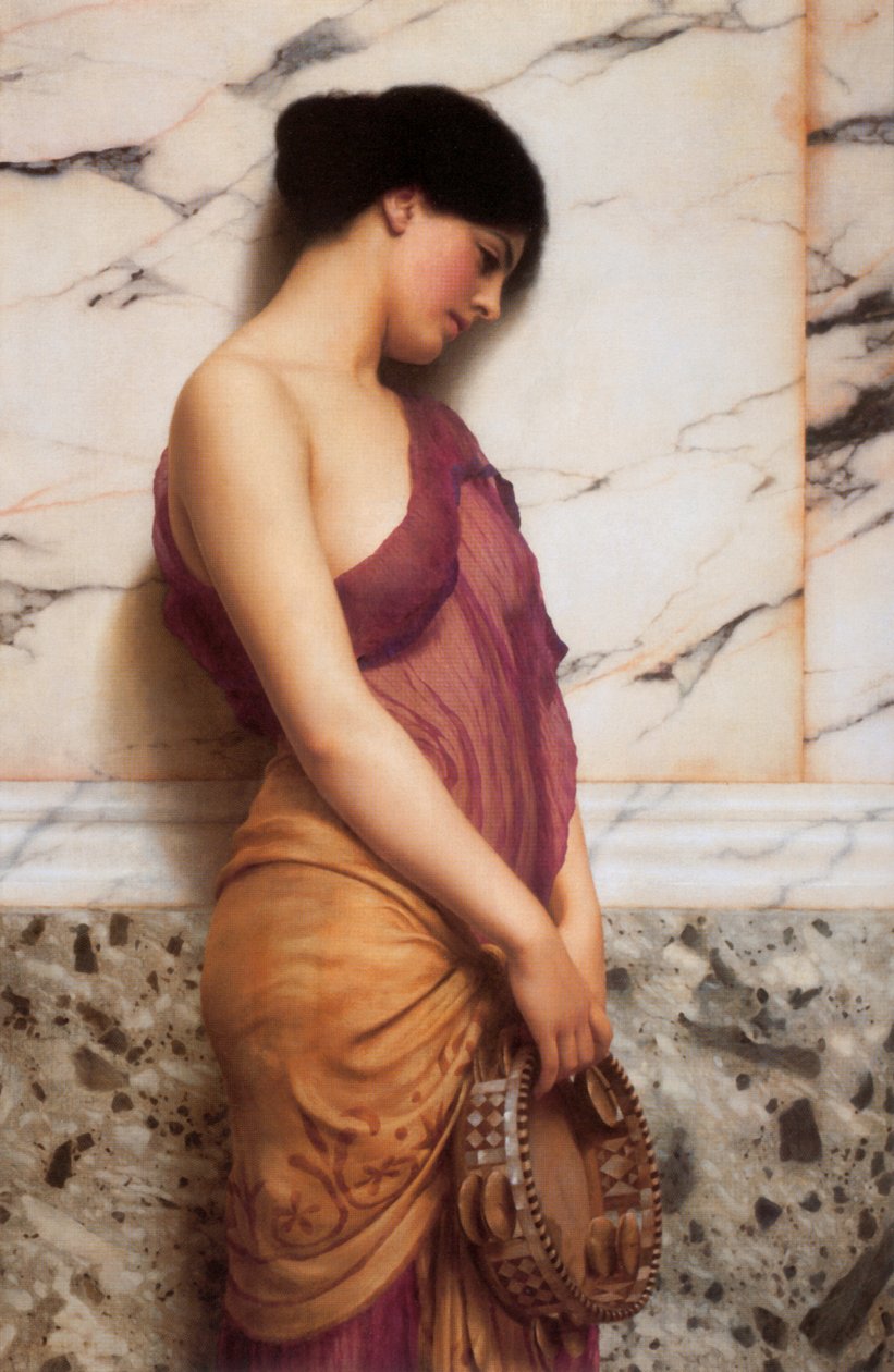The Tambourine Girl av John William Godward