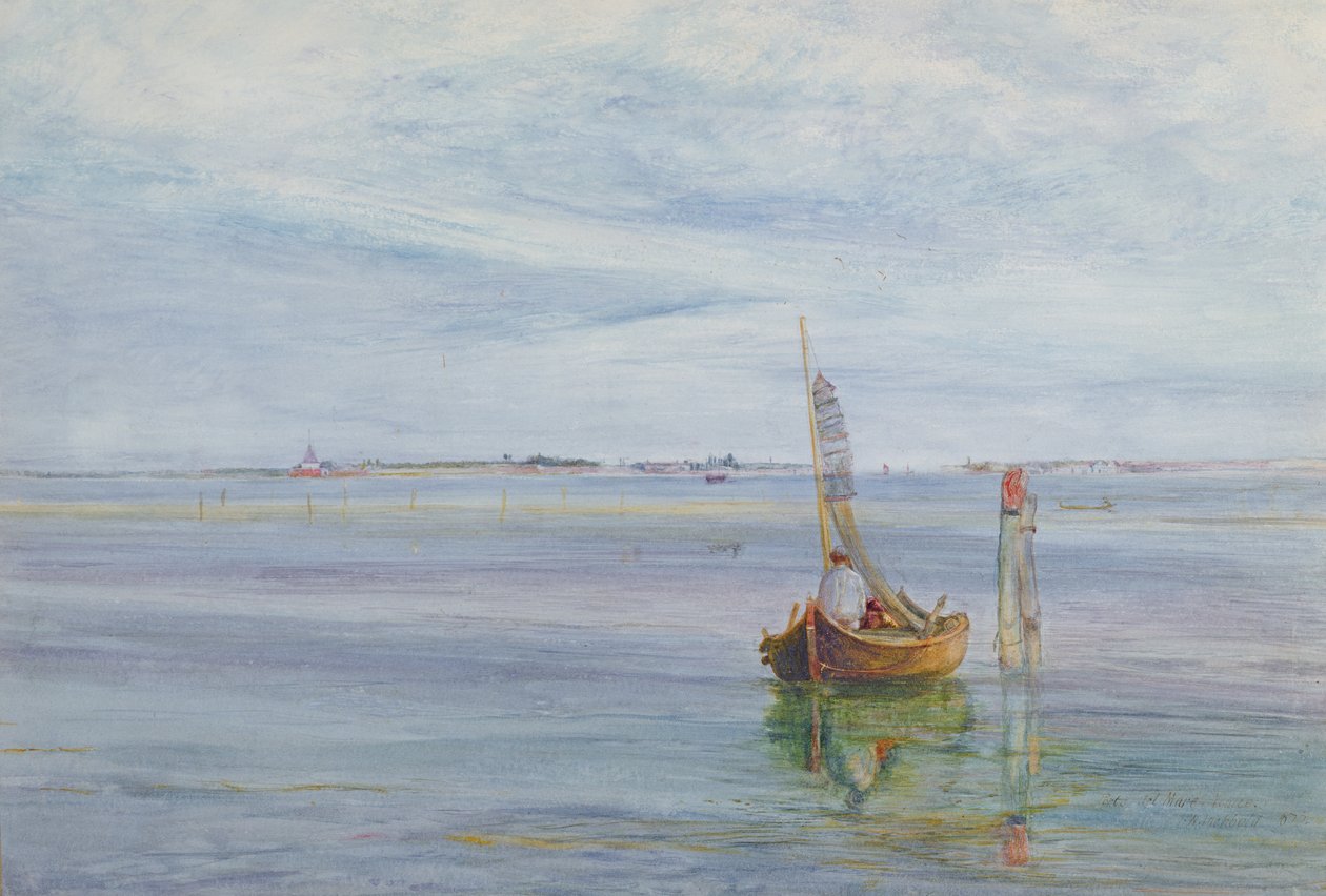 Havsporten, Venedig, 1873 av John William Inchbold