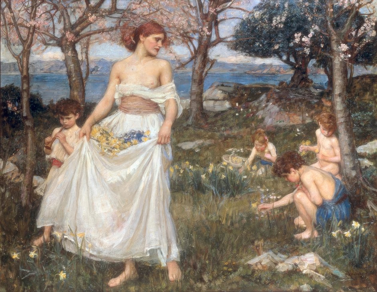 En sång om våren av John William Waterhouse