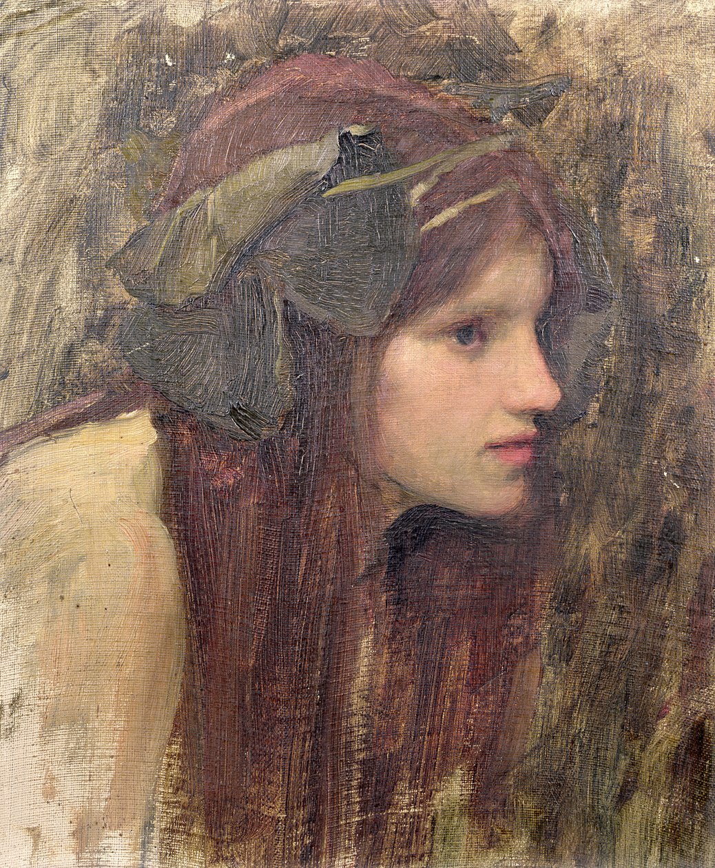 En studie för en naiad av John William Waterhouse
