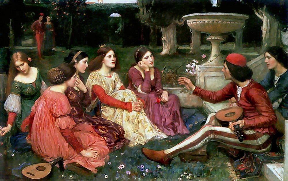 A Tale from the Decameron av John William Waterhouse
