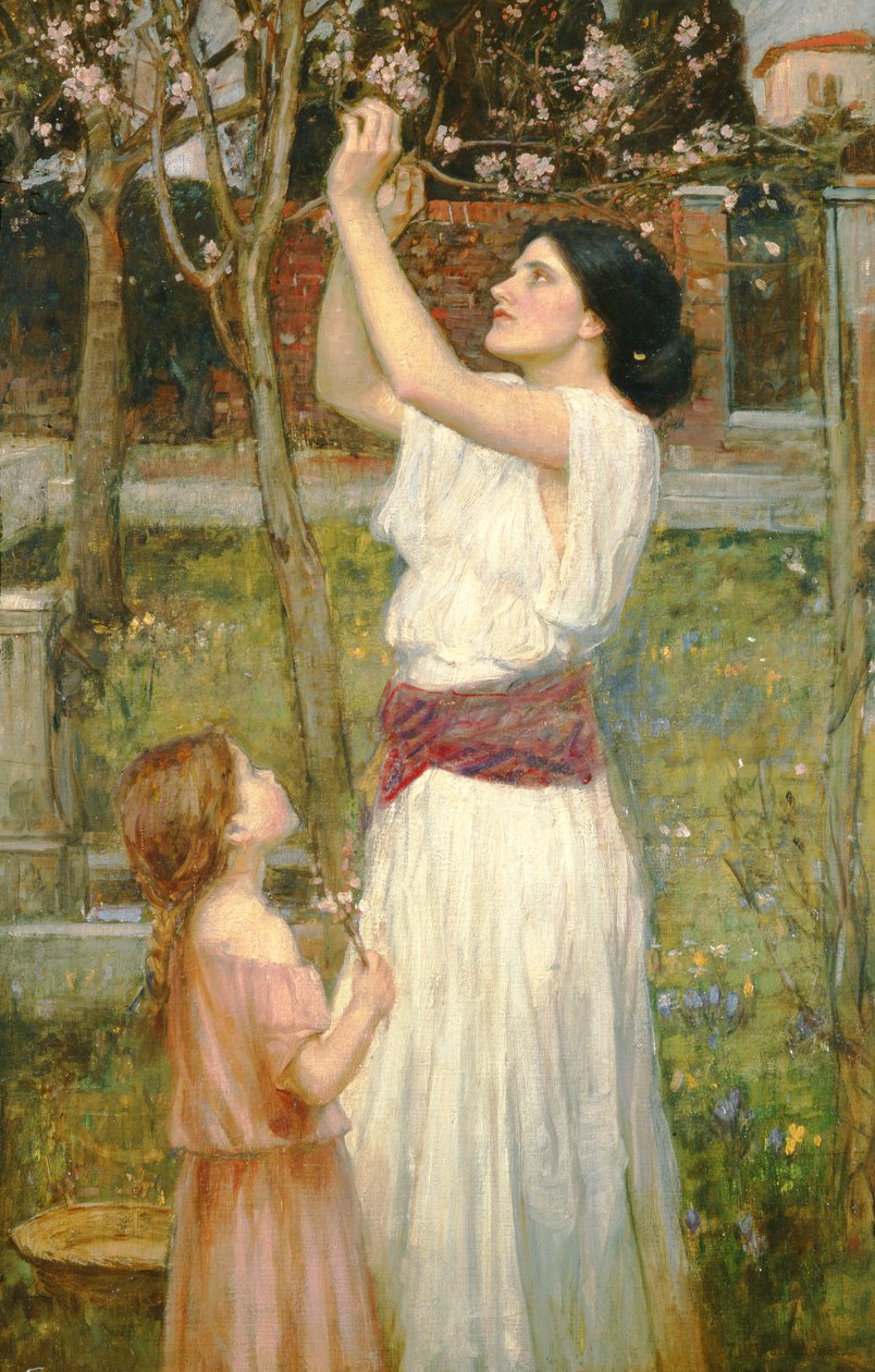 Mandelblommor, ca 1916 av John William Waterhouse