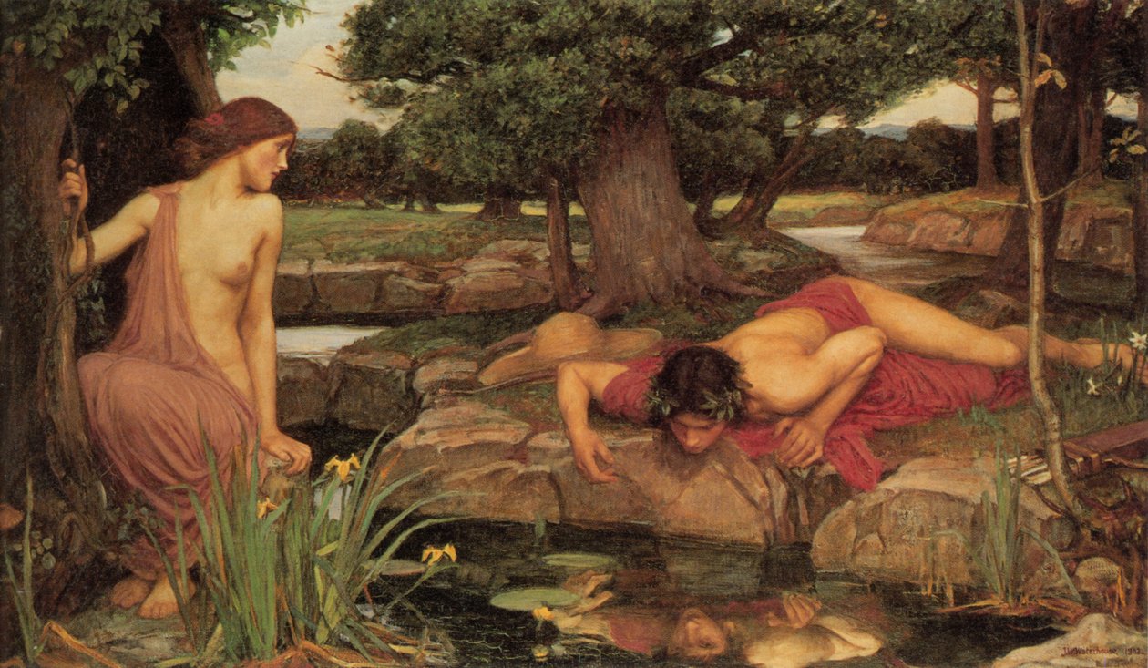 Echo and Narcissus av John William Waterhouse