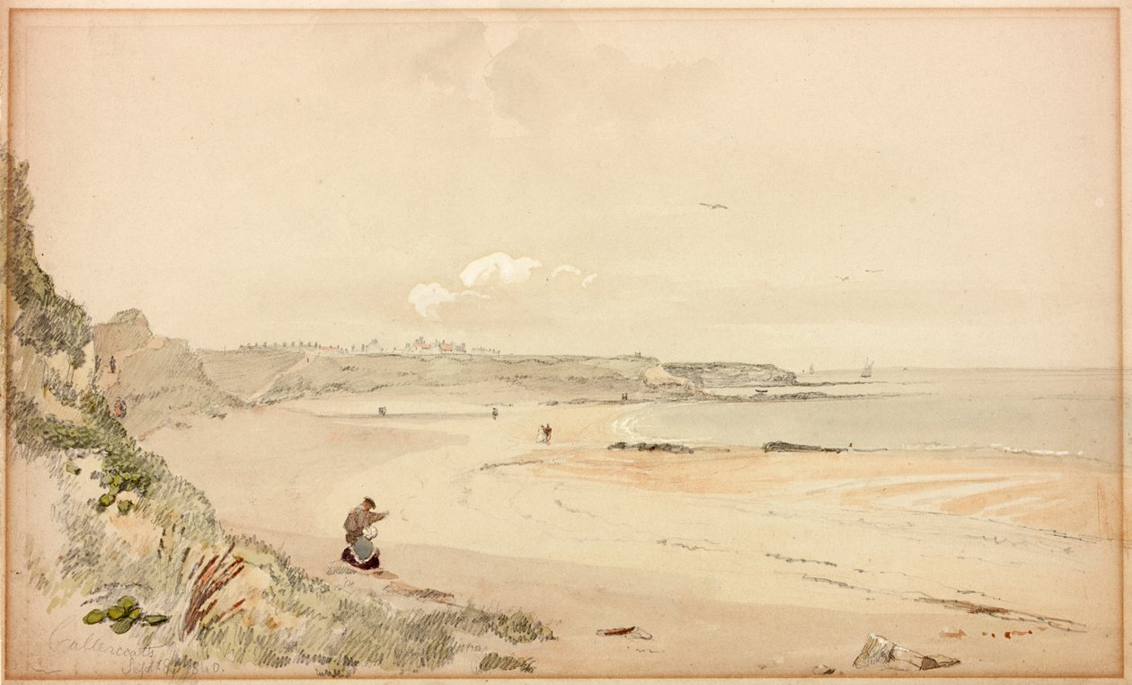 Cullercoats Bay, 8 september 1840 (kroppsfärg) av John Wilson Carmichael