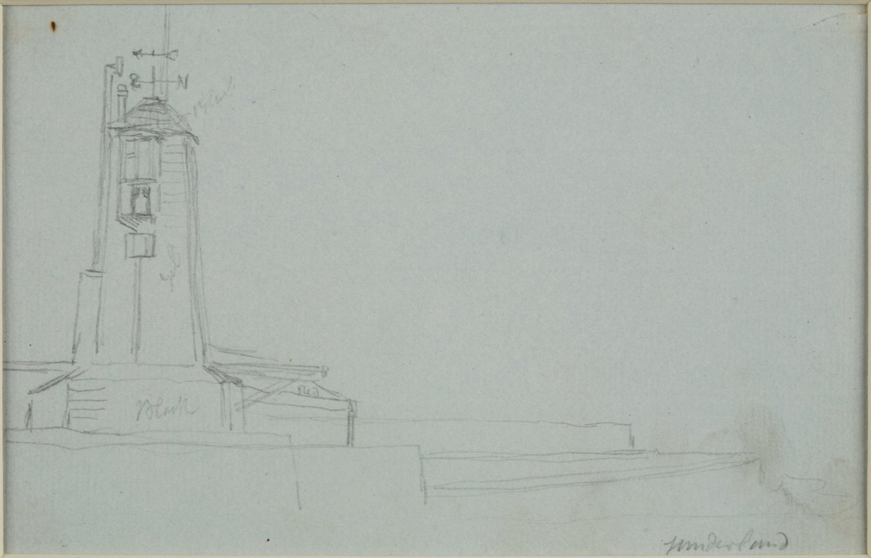 Sunderland (penna på papper (grå)) av John Wilson Carmichael