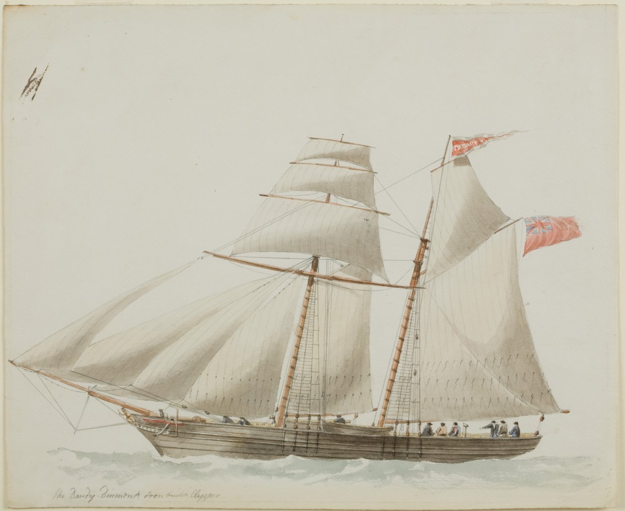 Dandie Dinmont (penna och akvarell på papper) av John Wilson Carmichael