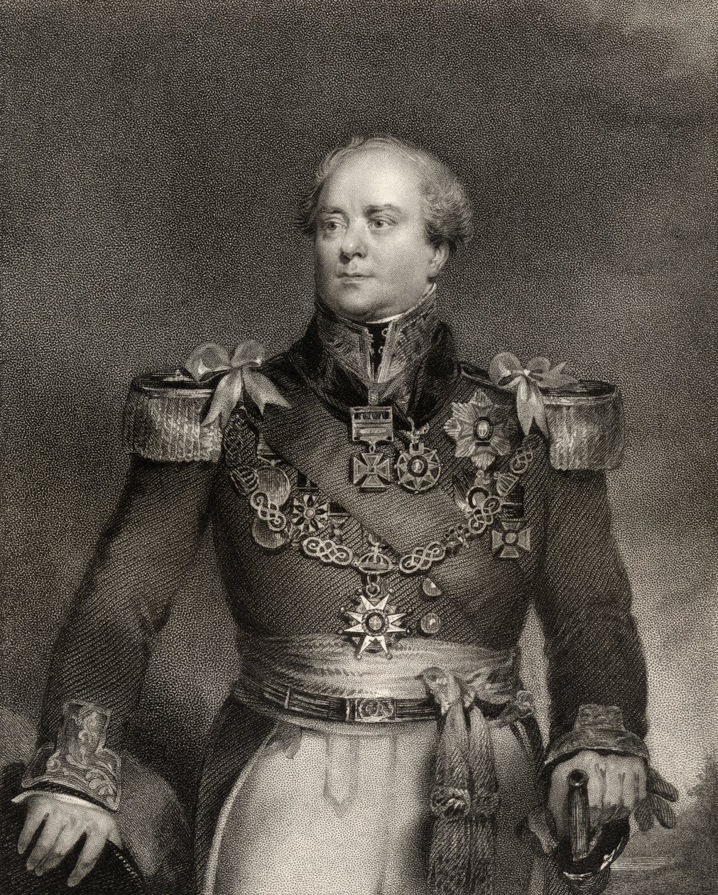 Sir Archibald Campbell, 1st Baronet, graverad av John Cochran (fl.1821-65), från 