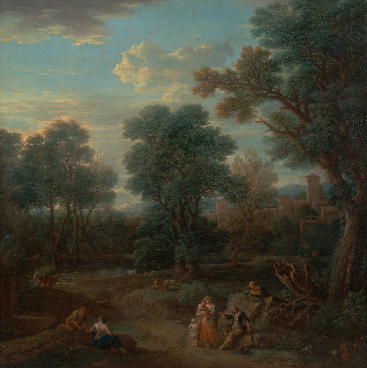 Classical landscape- morning av John Wootton