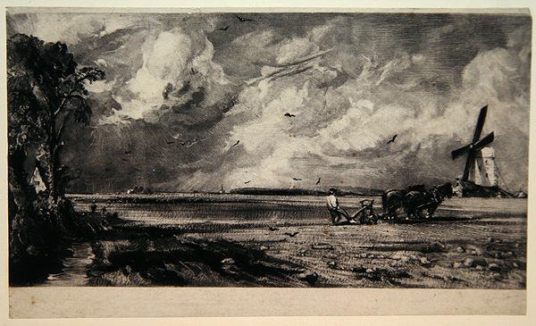 Spring, graverad av David Lucas (1802-81), ca 1829 (mezzotint & svart kolbläck på papper) av John (after) Constable
