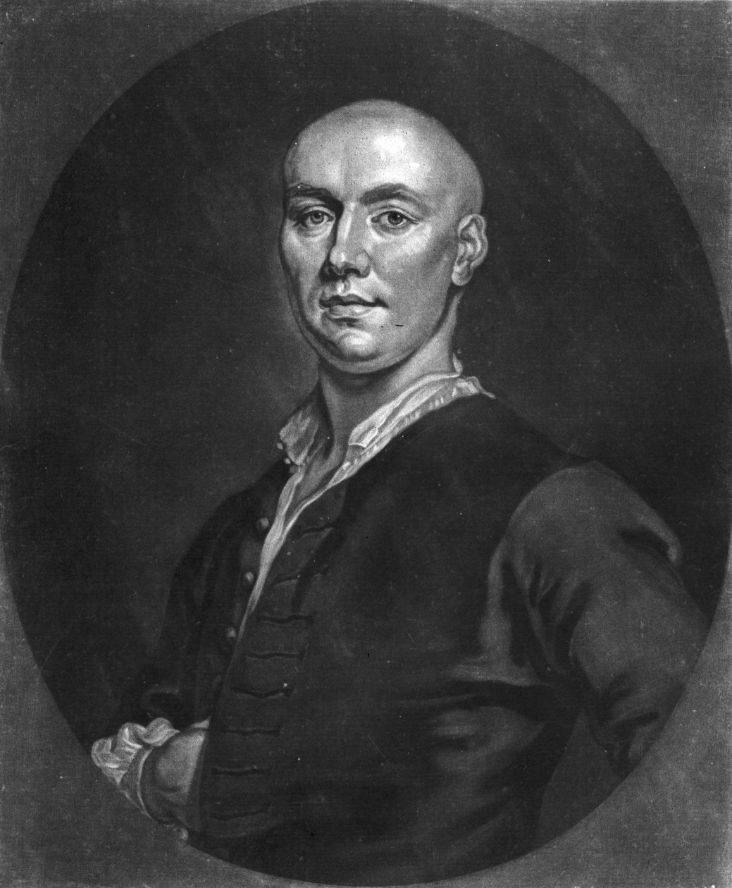 Mr John Broughton, graverad av J. Faber den yngre (ca 1695-1756) av John (after) Ellys