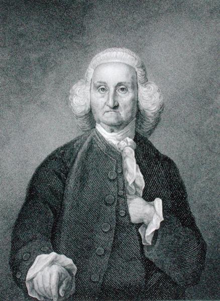 Jonathan Trumbull (1710-85) graverad av E. Mackenzie (gravyr) av John (after) Trumbull