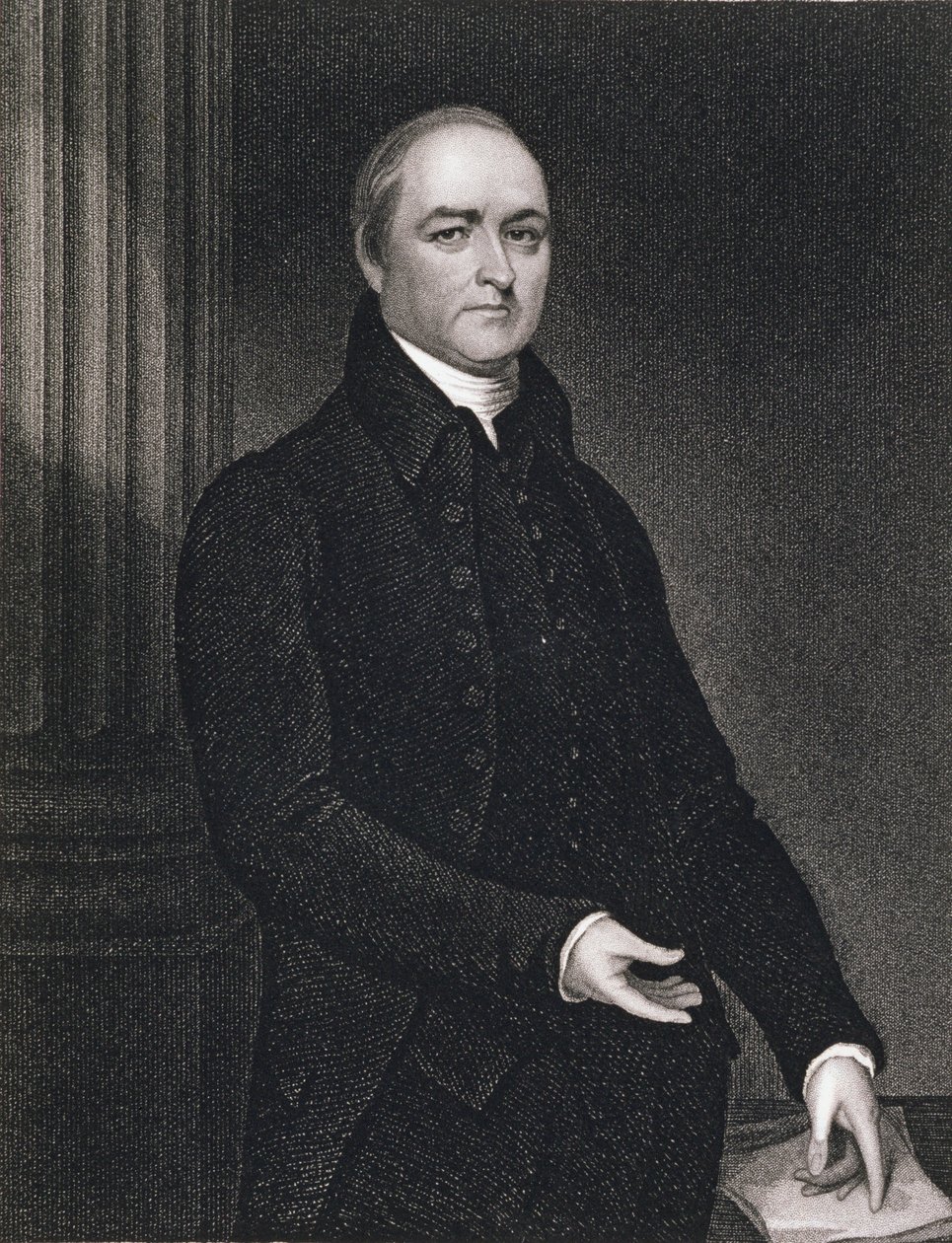 Revd. Timothy Dwight (1752-1817) graverad av John B. Forrest (1814-70) (gravyr) av John (after) Trumbull
