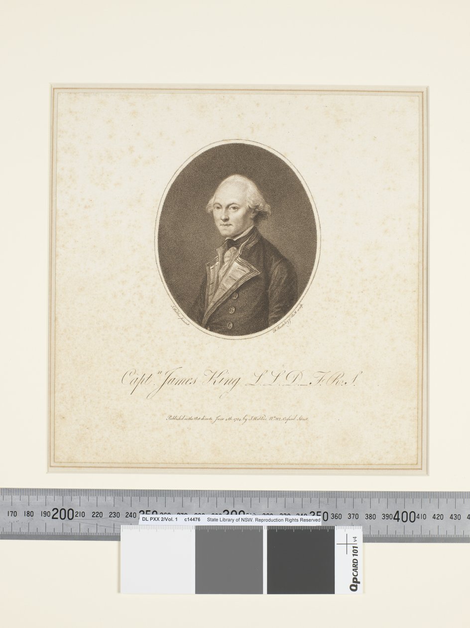 III. Kapten James King, graverad av Francesco Bartolozzi (1727–1815), c.1773-84 (gravyr) av John (after) Webber