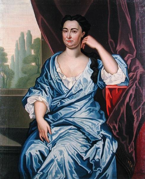 Mrs Kiliaen Van Rensselaer (Maria Van Cortlandt), ca 1730 (olja på duk) av John (attr.) Watson