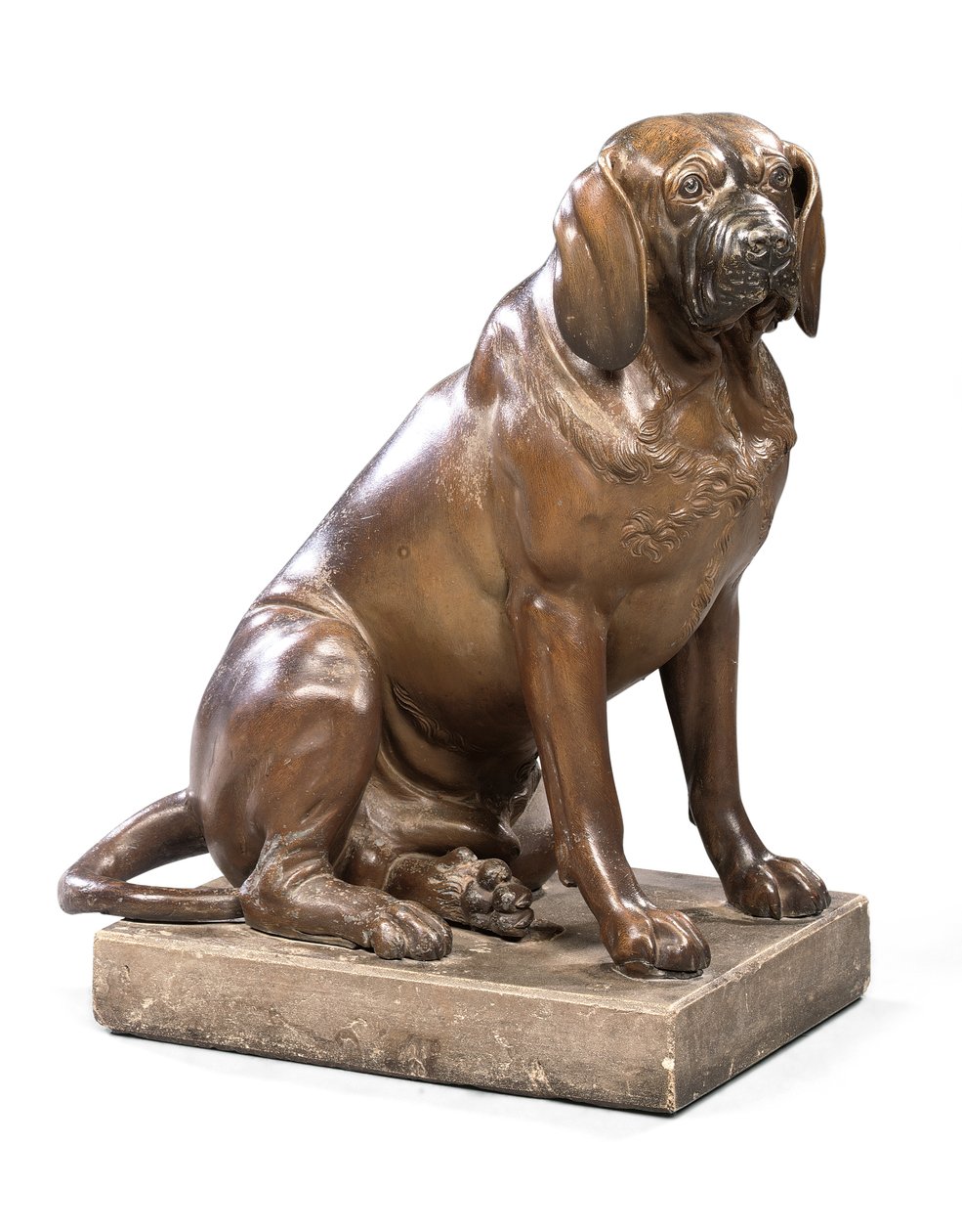 En George III-modell av en hund, ca 1760 (se även 433422) av John (attr. to) Cheere