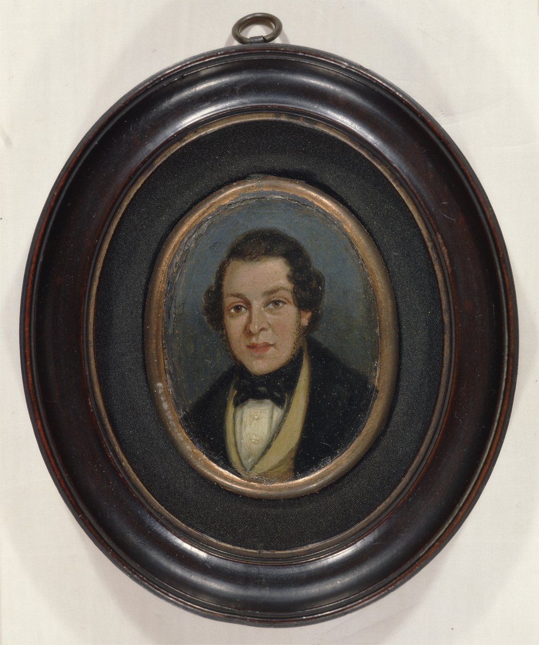 Miniatyr: Porträtt av Abram Constable (1783-1862), konstnärens bror (olja på bräda) av John (attr. to) Constable