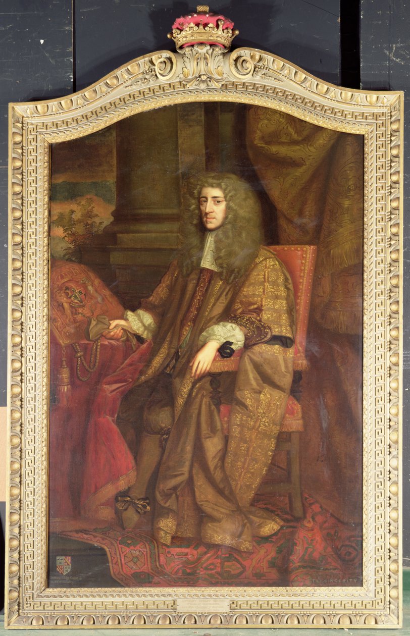 Anthony Ashley Cooper. 1:e earlen av Shaftesbury i Lord Chancellors kläder, ca 1672 (olja på duk) av John (attr. to) Greenhill
