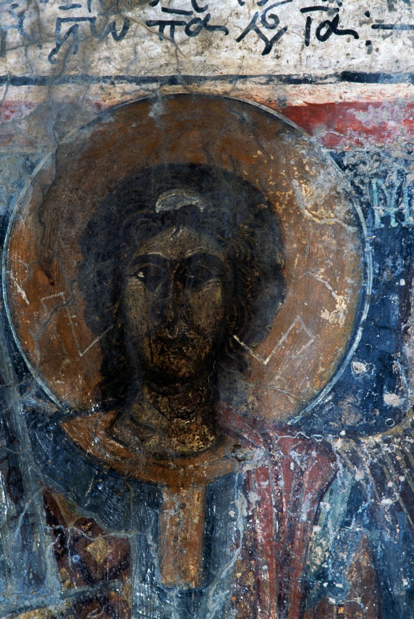 Kristus, färsk kör av Agia Paraskevi, Voutas, Kreta, Grekiska (foto) av Walter Charles Mills