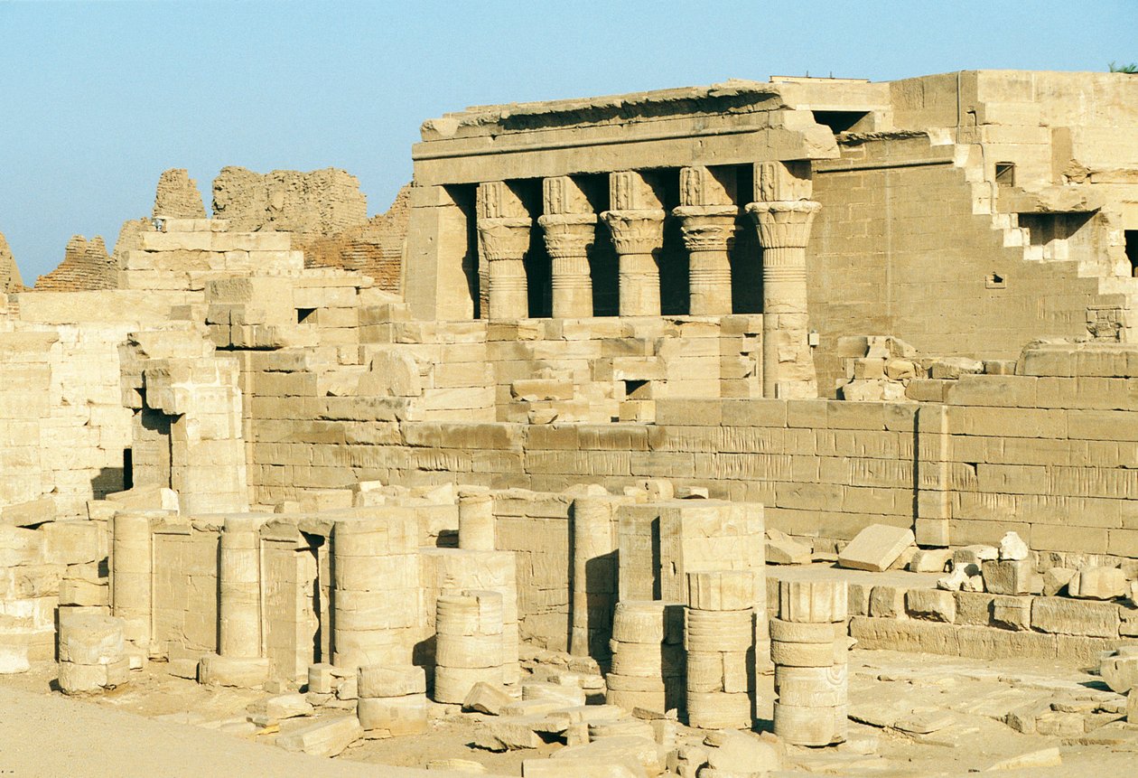 Egypten, Dandarah (Dendera), Hathors tempel av Walter Charles Mills