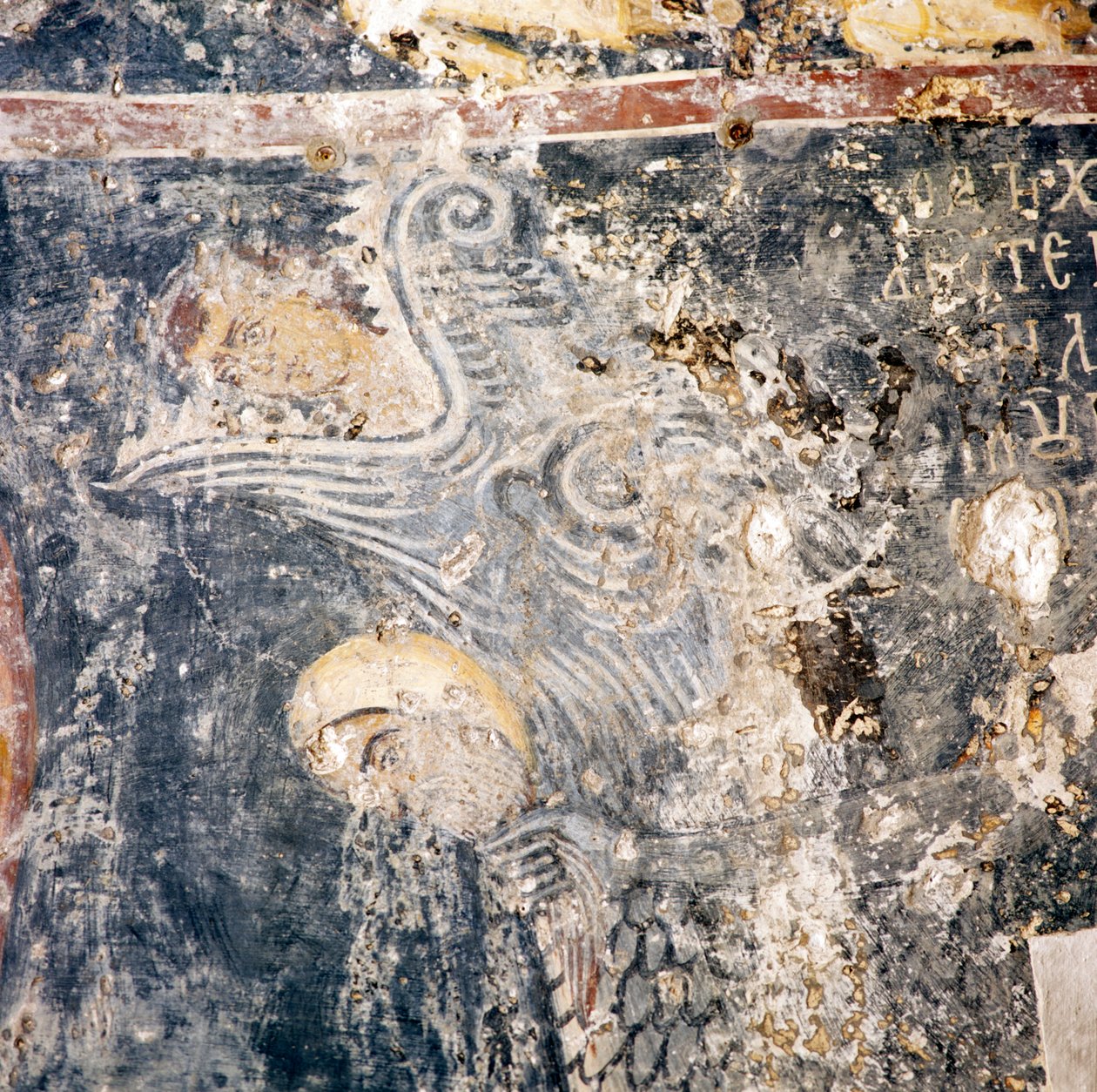 Fresk i kyrkan i Deliana, Kreta, Grekland (foto) av Walter Charles Mills
