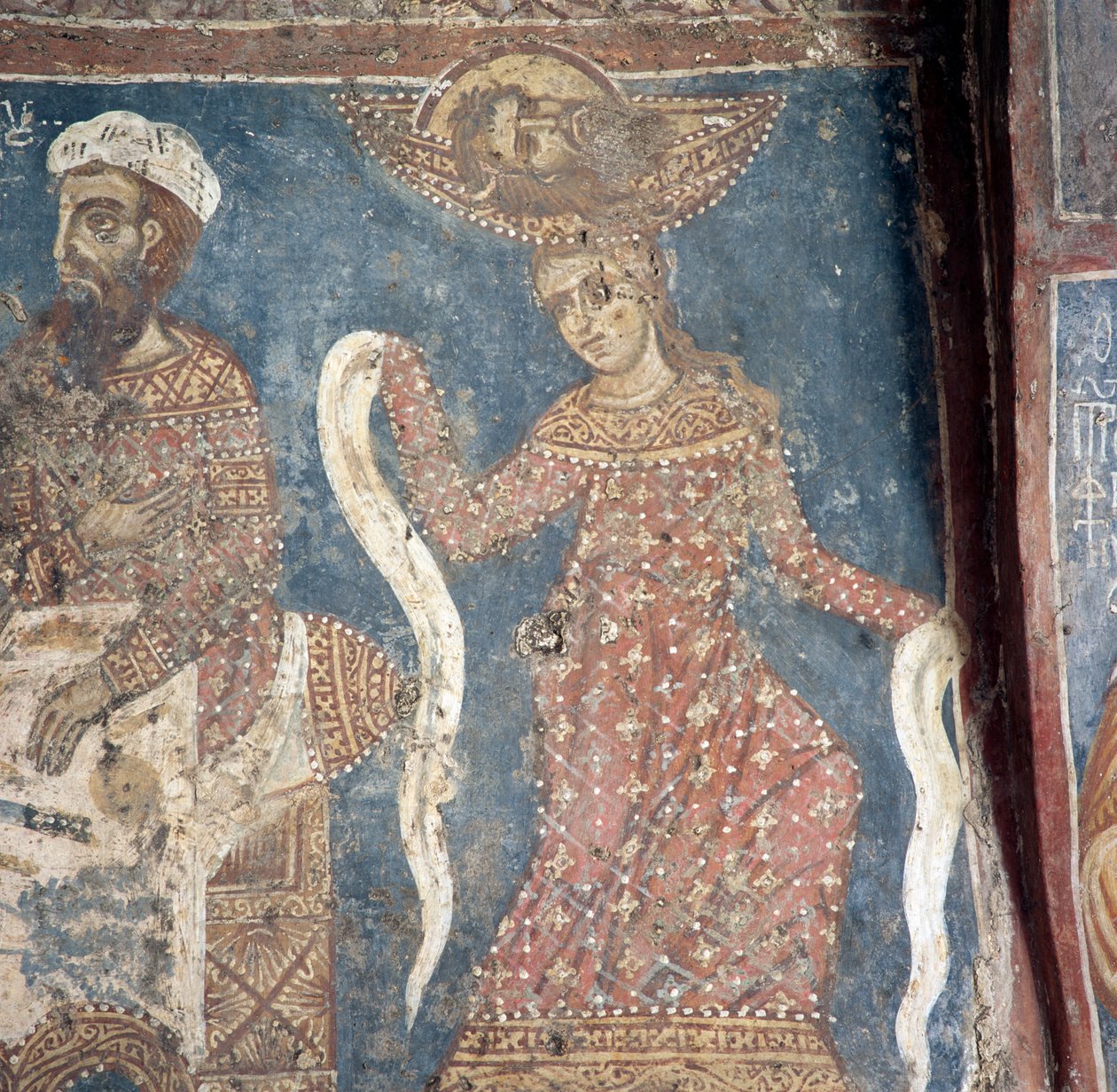 Fresk i kyrkan i Deliana, Kreta, Grekland (foto) av Walter Charles Mills