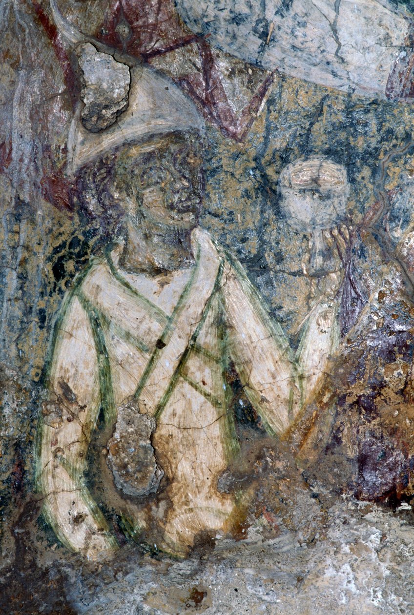 Fresk i kyrkan Agia Anna av Walter Charles Mills