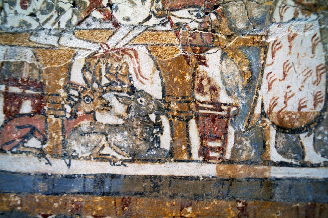 Haghia Triada Sarcophagus, Kreta, Grekland, minoisk civilisation av Walter Charles Mills