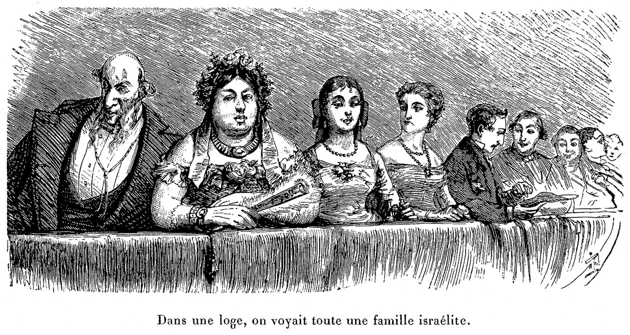 Israelisk familj i en teaterloge i Ryssland av Walter Charles Mills