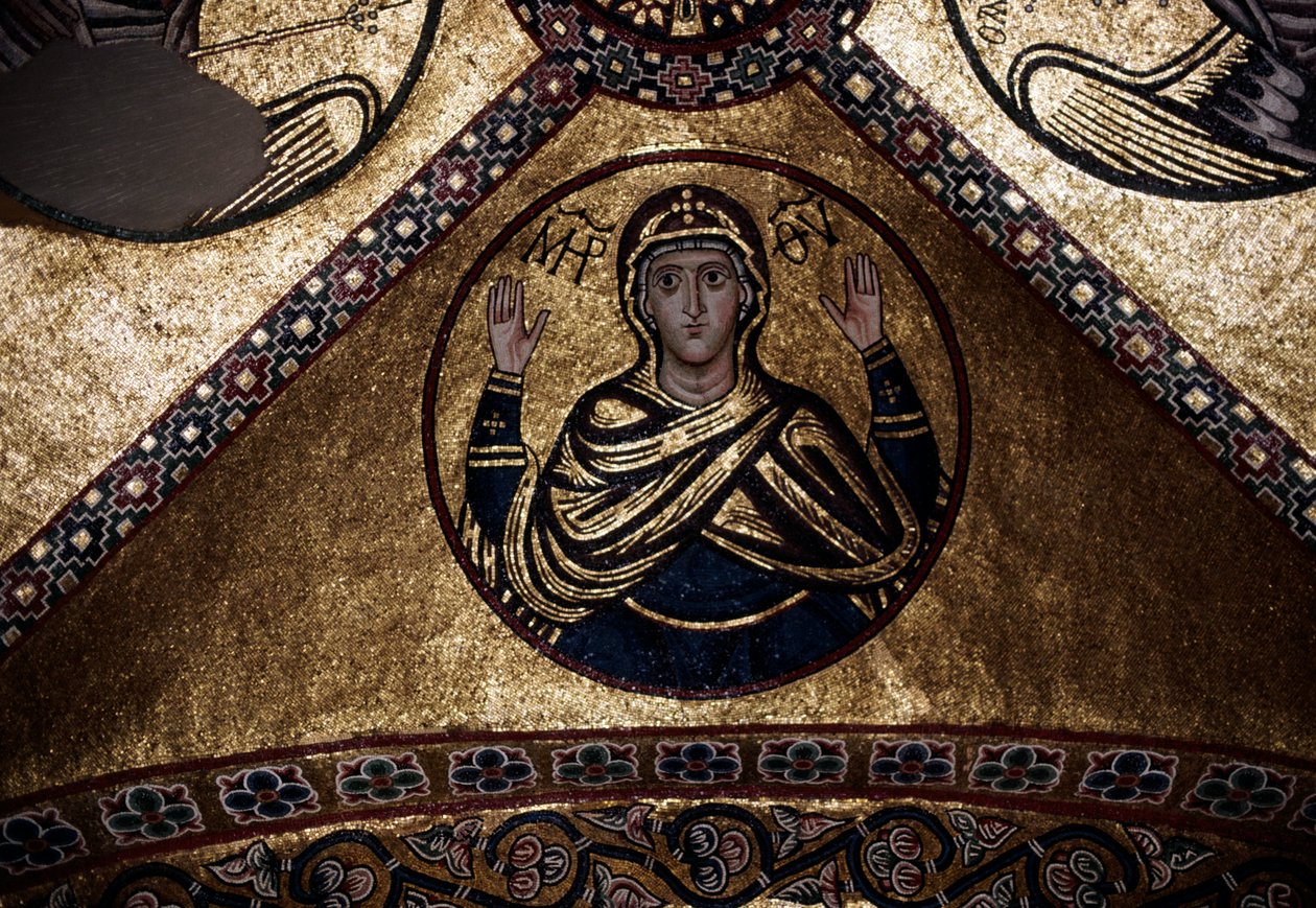 Mosaik av Katholikon (Catholicon), klostret Hosios Loukas (UNESCOs världsarvslista av Walter Charles Mills