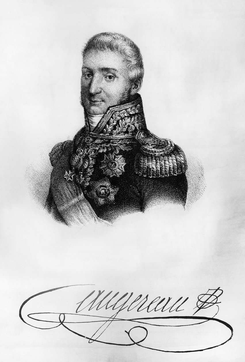 Porträtt av Charles Pierre Francois Augereau av Walter Charles Mills