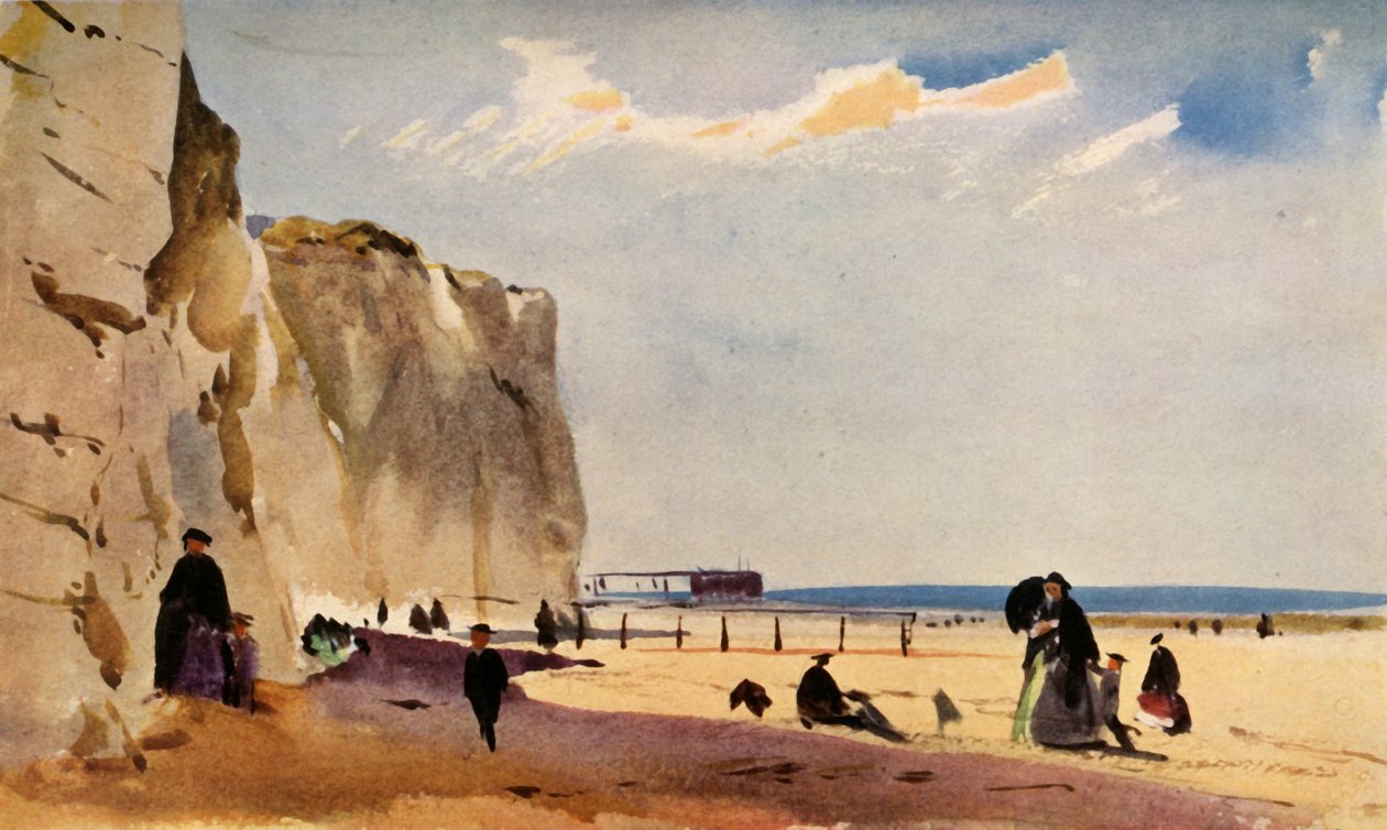 Kustscenen, Normandie, c1860, 1934. av John Absolon