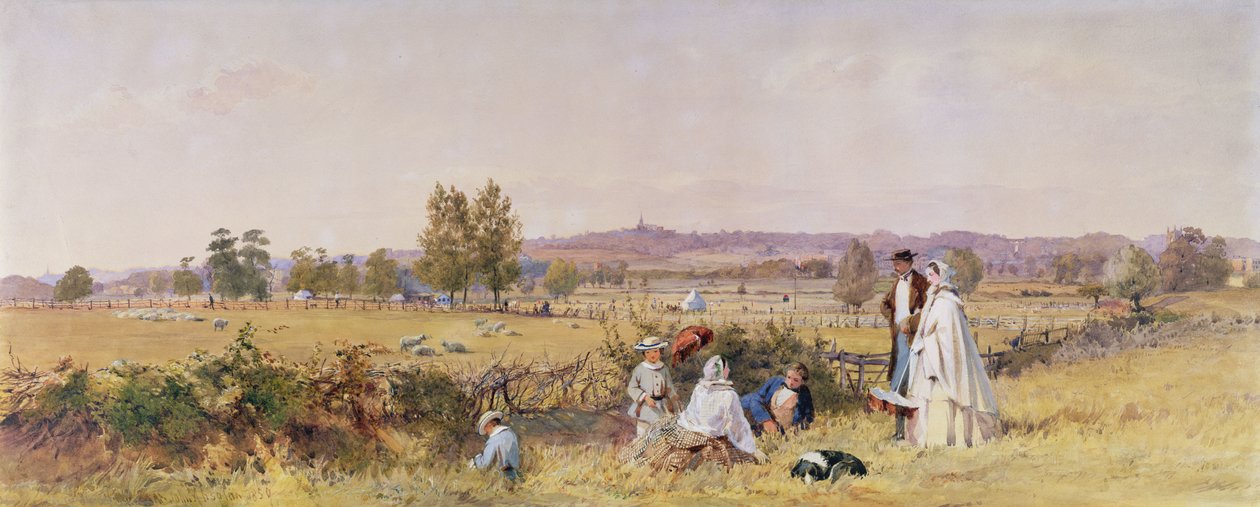 Highgate från Upper Holloway, 1859 av John Absolon