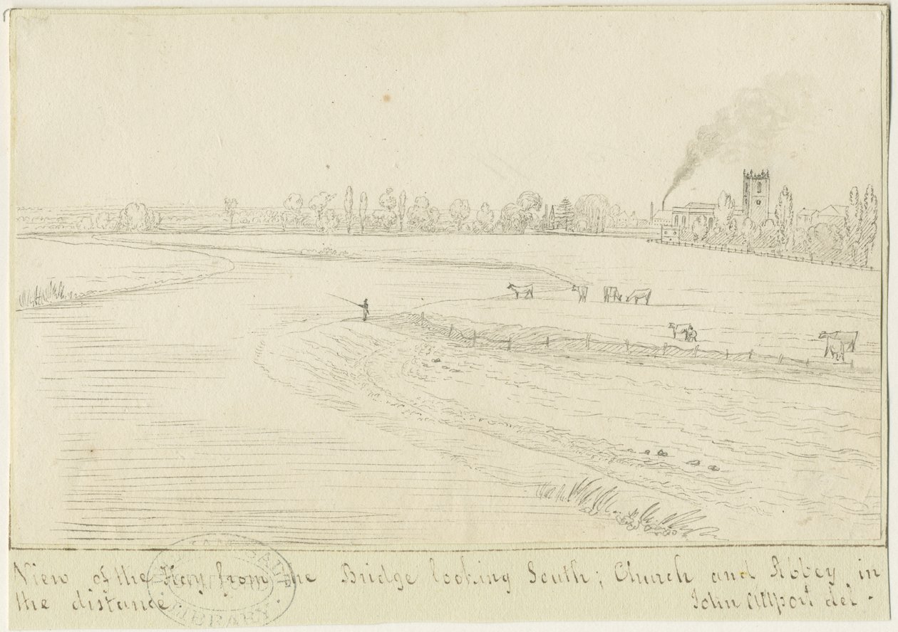 Burton-upon-Trent: ritning med penna och bläck, nd [1799-1854] (teckning) av John Allport