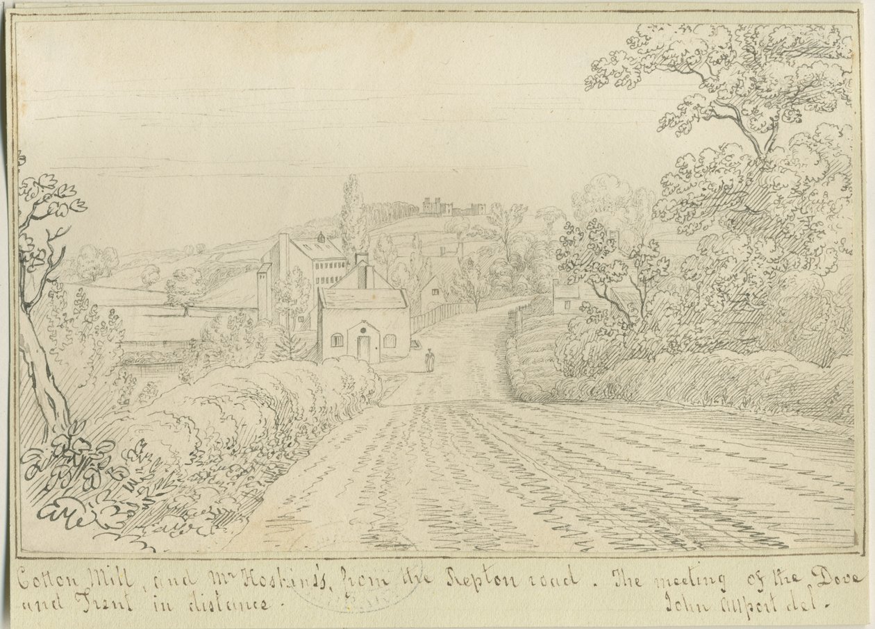 Burton-upon-Trent: ritning med penna och bläck, nd [1799-1854] (teckning) av John Allport