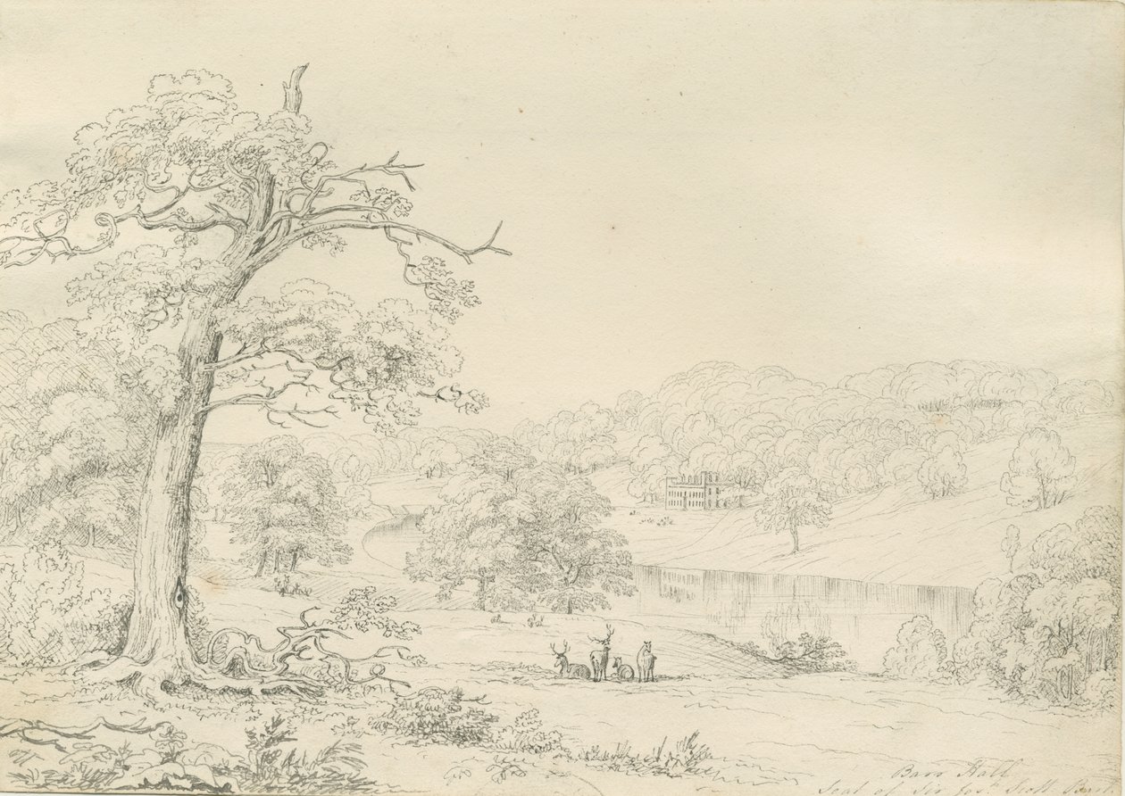 [Great] Barr Hall: pennteckning, nd [1799-1854] av John Allport
