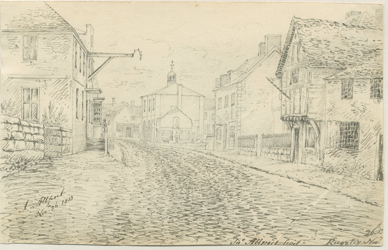 Rugeley Town: penn- och bläckteckning, 26 november 1813 av John Allport