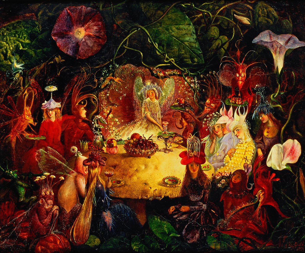 Feernas bankett, 1859 av John Anster Fitzgerald