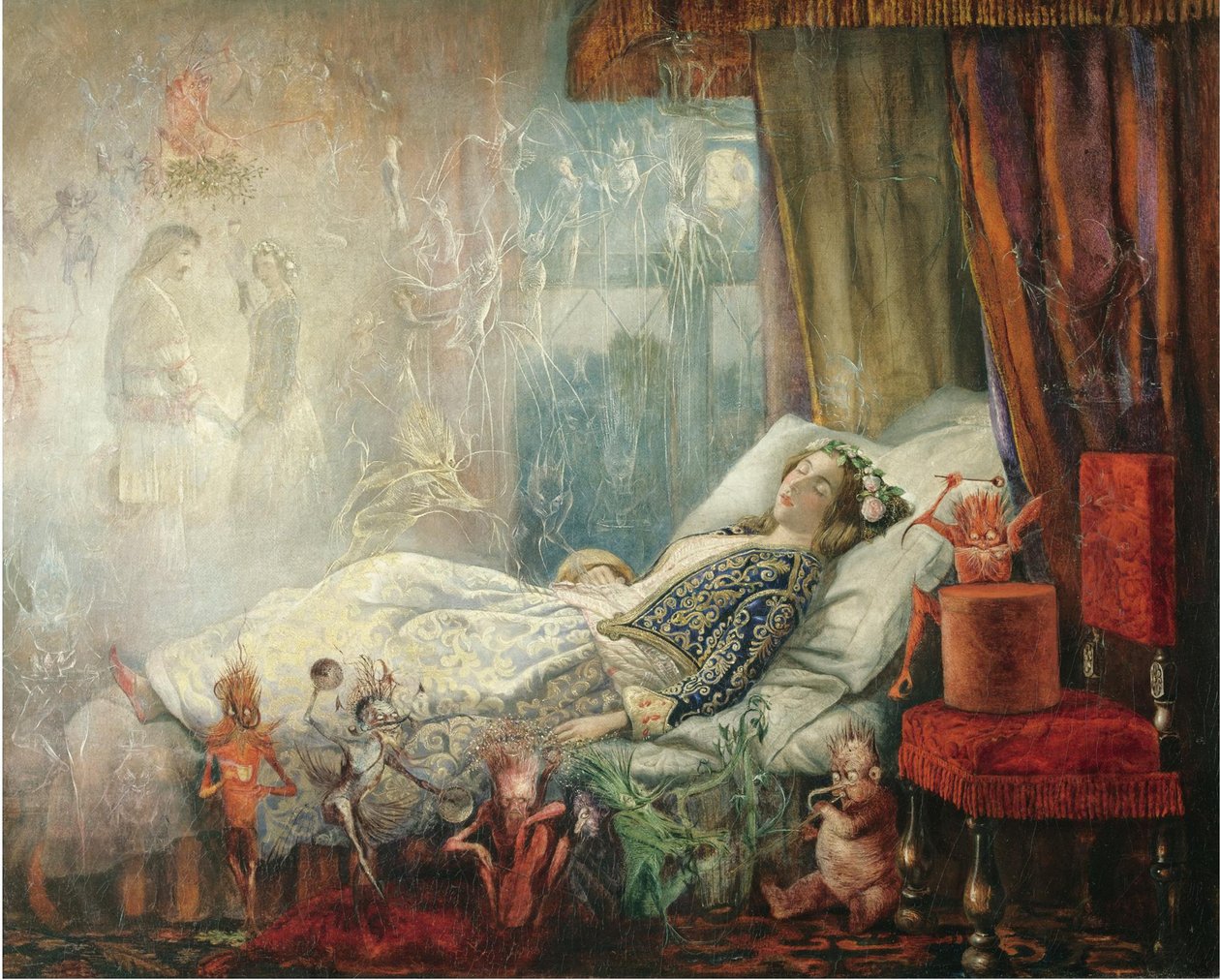 Drömmen efter maskeradbalen av John Anster Fitzgerald