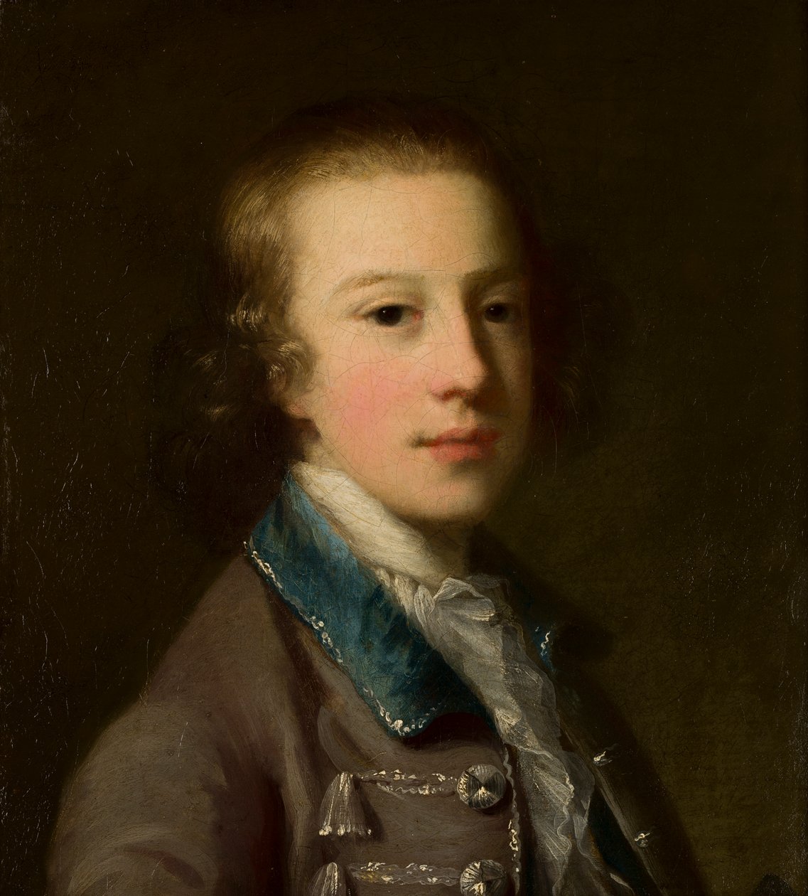 Porträtt av George Byng, 4:e Viscount Torrington (1740-1812) som pojke, ca 1750-87 (olja på duk) av John Astley