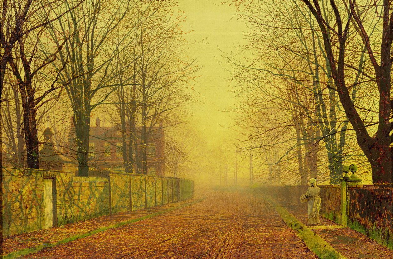 Evening Glow, ca 1884 (olja på duk) av John Atkinson Grimshaw