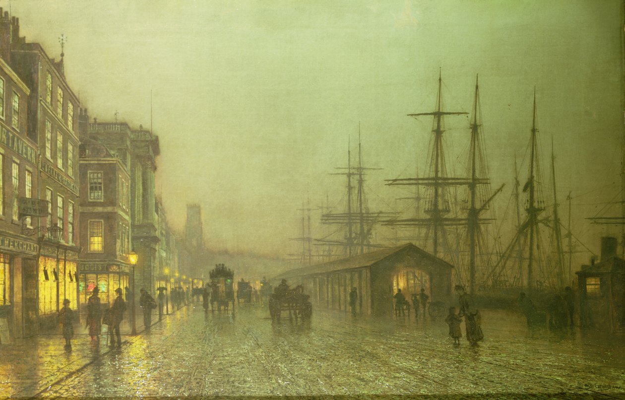 Liverpool Docks av John Atkinson Grimshaw
